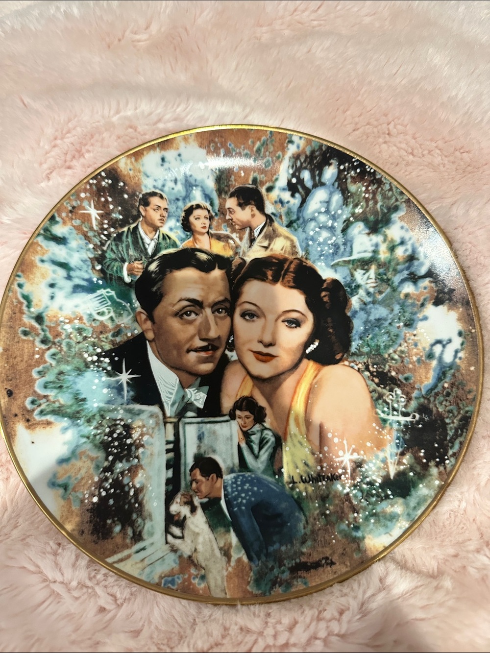 The golden age of cinema plate “the thin man”